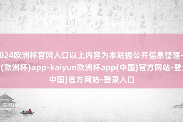 2024欧洲杯官网入口以上内容为本站据公开信息整理-kaiyun(欧洲杯)app-kaiyun欧洲杯app(中国)官方网站-登录入口