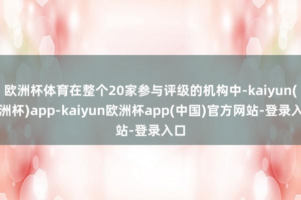 欧洲杯体育在整个20家参与评级的机构中-kaiyun(欧洲杯)app-kaiyun欧洲杯app(中国)官方网站-登录入口