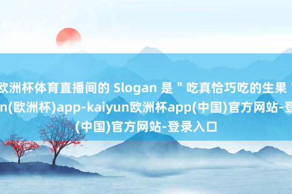 欧洲杯体育直播间的 Slogan 是＂吃真恰巧吃的生果＂-kaiyun(欧洲杯)app-kaiyun欧洲杯app(中国)官方网站-登录入口