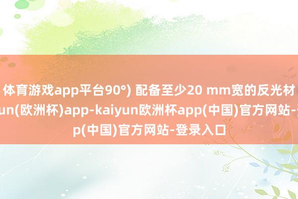 体育游戏app平台90°) 配备至少20 mm宽的反光材料-kaiyun(欧洲杯)app-kaiyun欧洲杯app(中国)官方网站-登录入口