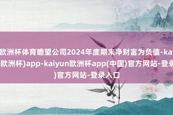 欧洲杯体育瞻望公司2024年度期末净财富为负值-kaiyun(欧洲杯)app-kaiyun欧洲杯app(中国)官方网站-登录入口