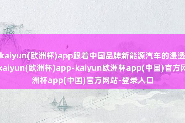 kaiyun(欧洲杯)app跟着中国品牌新能源汽车的浸透率捏续进步-kaiyun(欧洲杯)app-kaiyun欧洲杯app(中国)官方网站-登录入口