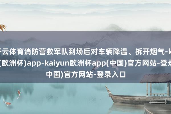 开云体育消防营救军队到场后对车辆降温、拆开烟气-kaiyun(欧洲杯)app-kaiyun欧洲杯app(中国)官方网站-登录入口