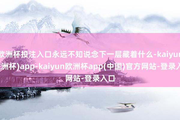 欧洲杯投注入口永远不知说念下一层藏着什么-kaiyun(欧洲杯)app-kaiyun欧洲杯app(中国)官方网站-登录入口