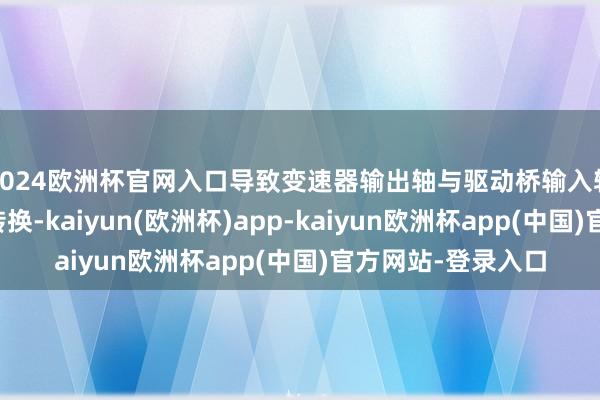 2024欧洲杯官网入口导致变速器输出轴与驱动桥输入轴之间的夹角不断转换-kaiyun(欧洲杯)app-kaiyun欧洲杯app(中国)官方网站-登录入口