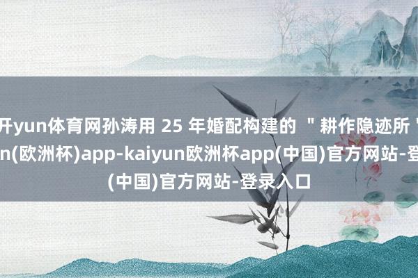 开yun体育网孙涛用 25 年婚配构建的 ＂耕作隐迹所＂-kaiyun(欧洲杯)app-kaiyun欧洲杯app(中国)官方网站-登录入口