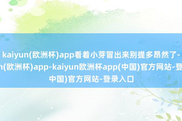 kaiyun(欧洲杯)app看着小芽冒出来别提多昂然了-kaiyun(欧洲杯)app-kaiyun欧洲杯app(中国)官方网站-登录入口