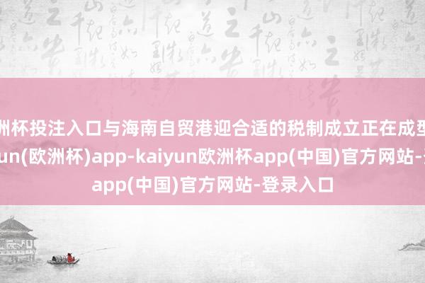 欧洲杯投注入口与海南自贸港迎合适的税制成立正在成型起势-kaiyun(欧洲杯)app-kaiyun欧洲杯app(中国)官方网站-登录入口