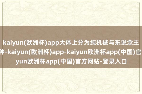 kaiyun(欧洲杯)app大体上分为纯机械与东说念主类躯体矫正的两种-kaiyun(欧洲杯)app-kaiyun欧洲杯app(中国)官方网站-登录入口