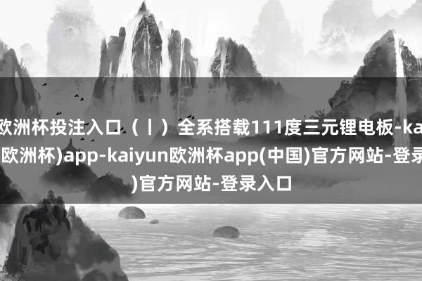 欧洲杯投注入口（丨）全系搭载111度三元锂电板-kaiyun(欧洲杯)app-kaiyun欧洲杯app(中国)官方网站-登录入口