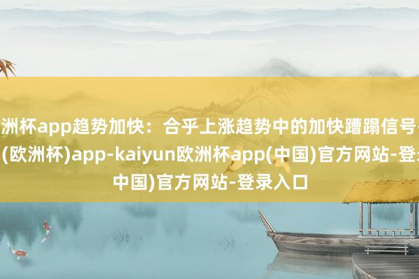欧洲杯app趋势加快：合乎上涨趋势中的加快蹧蹋信号-kaiyun(欧洲杯)app-kaiyun欧洲杯app(中国)官方网站-登录入口