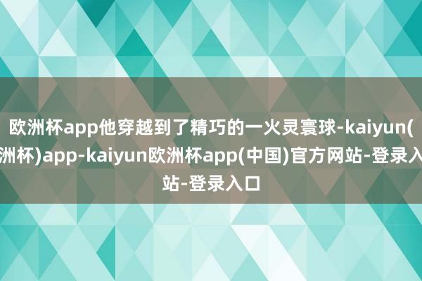 欧洲杯app他穿越到了精巧的一火灵寰球-kaiyun(欧洲杯)app-kaiyun欧洲杯app(中国)官方网站-登录入口