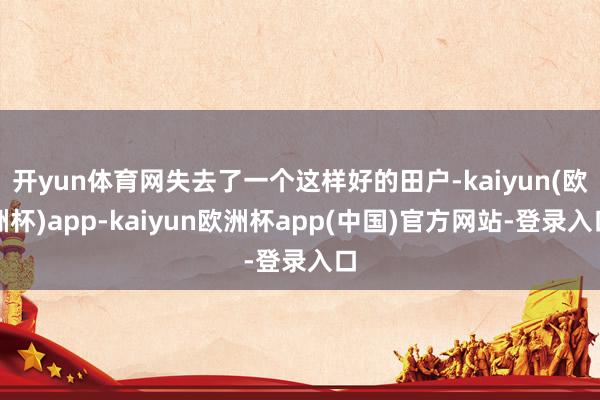 开yun体育网失去了一个这样好的田户-kaiyun(欧洲杯)app-kaiyun欧洲杯app(中国)官方网站-登录入口