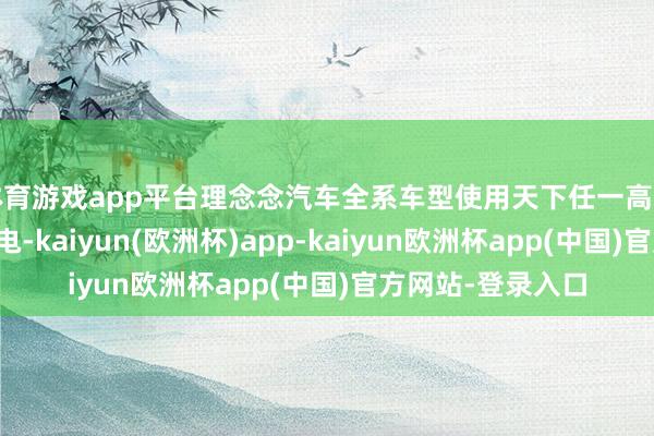 体育游戏app平台理念念汽车全系车型使用天下任一高速理念念超充站充电-kaiyun(欧洲杯)app-kaiyun欧洲杯app(中国)官方网站-登录入口