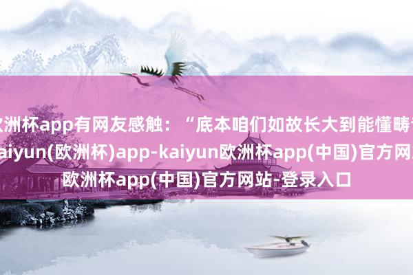 欧洲杯app有网友感触：“底本咱们如故长大到能懂畴昔的笑点了-kaiyun(欧洲杯)app-kaiyun欧洲杯app(中国)官方网站-登录入口