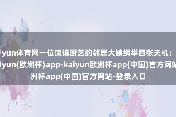 开yun体育网一位深谙厨艺的邻居大姨纲举目张天机:“傻丫头-kaiyun(欧洲杯)app-kaiyun欧洲杯app(中国)官方网站-登录入口