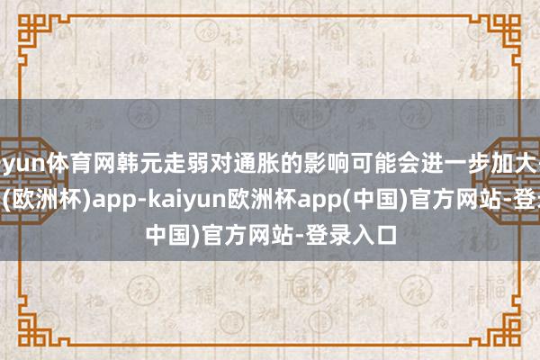 开yun体育网韩元走弱对通胀的影响可能会进一步加大-kaiyun(欧洲杯)app-kaiyun欧洲杯app(中国)官方网站-登录入口