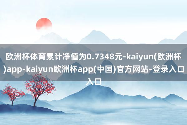 欧洲杯体育累计净值为0.7348元-kaiyun(欧洲杯)app-kaiyun欧洲杯app(中国)官方网站-登录入口